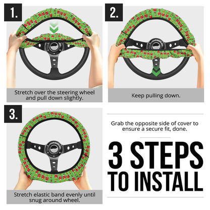 The Grinch Car Steering Wheel Cover