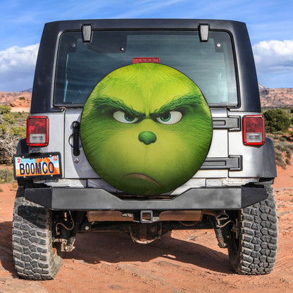 The Grinch Face Spare Tire Cover