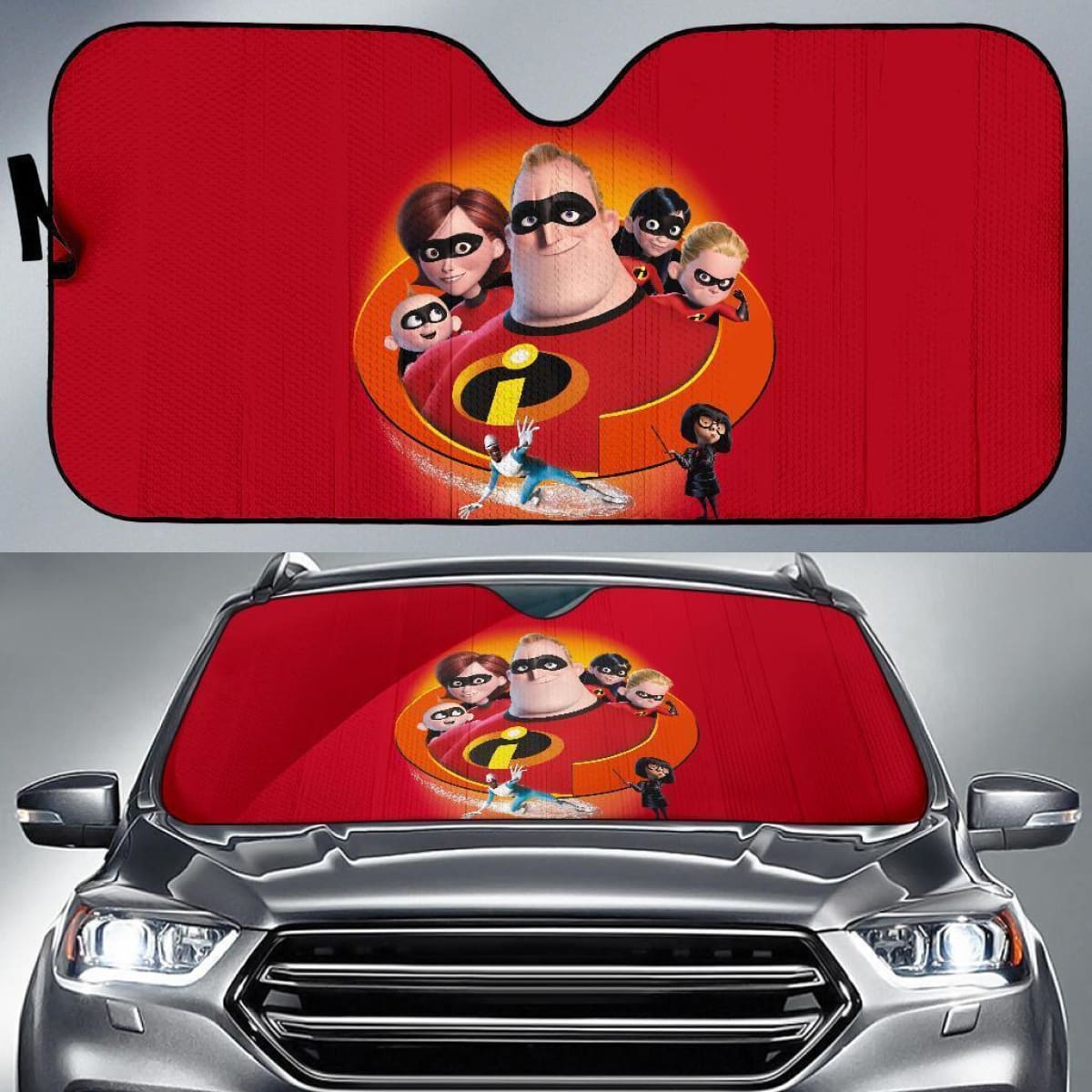 The Incredibles Family Auto Sun Shade Nh07 Universal Fit 111204