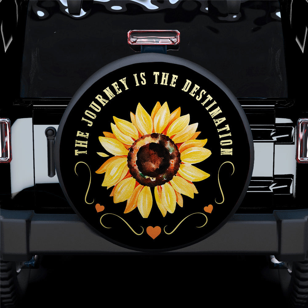The Journey Is The Destination Jeep Car Spare Tire Cover