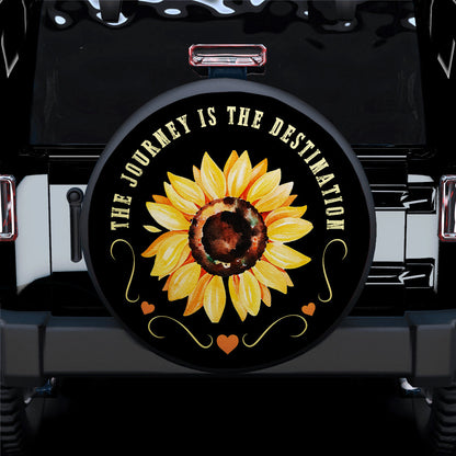 The Journey Is The Destination Jeep Car Spare Tire Cover