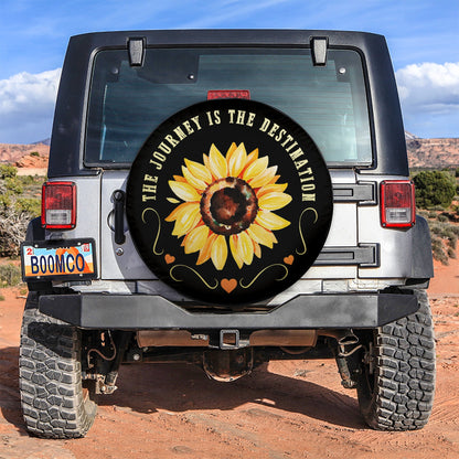 The Journey Is The Destination Jeep Car Spare Tire Cover