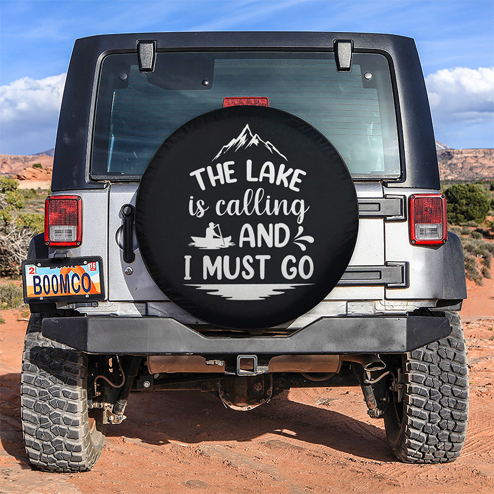 The Lake Is Calling And I Must Go Jeep Car Spare Tire Cover