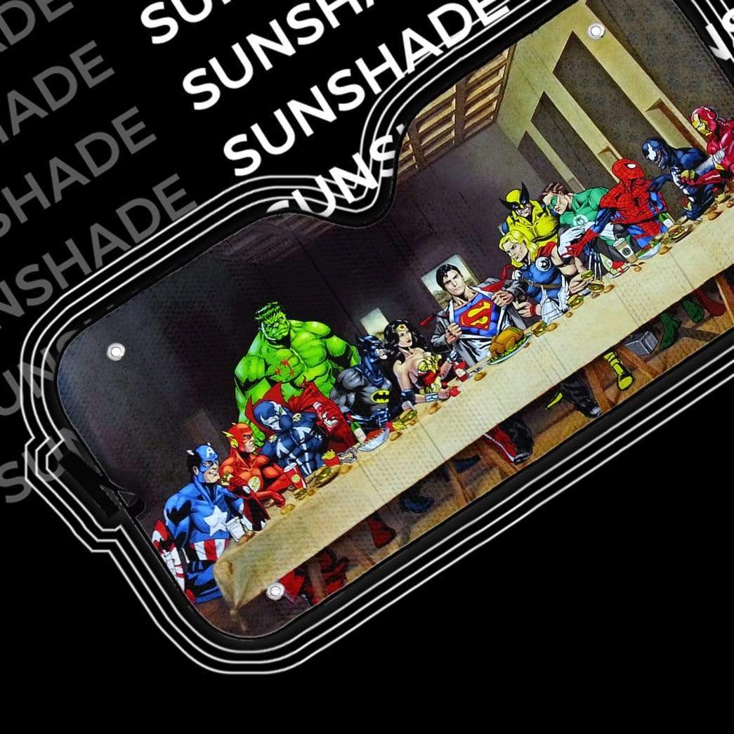 Gearhumans The Last Supper Heroes Custom Auto Car SunShade