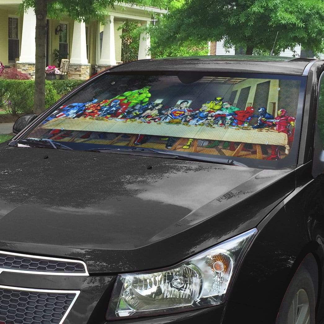 Gearhumans The Last Supper Heroes Custom Auto Car SunShade