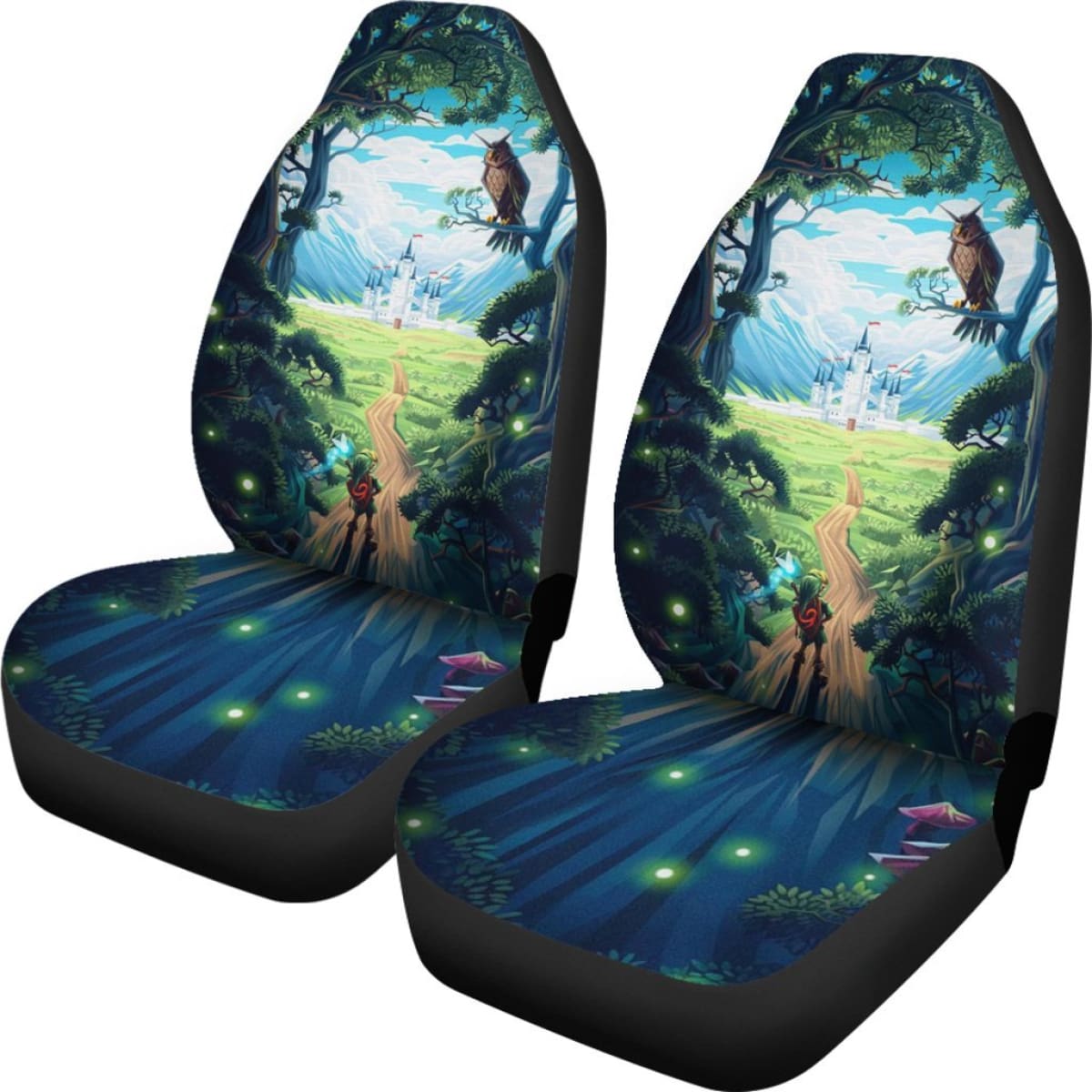 The Legend Of Zelda Art Car Seat Covers Games Fan Gift H040120 Universal Fit 225311