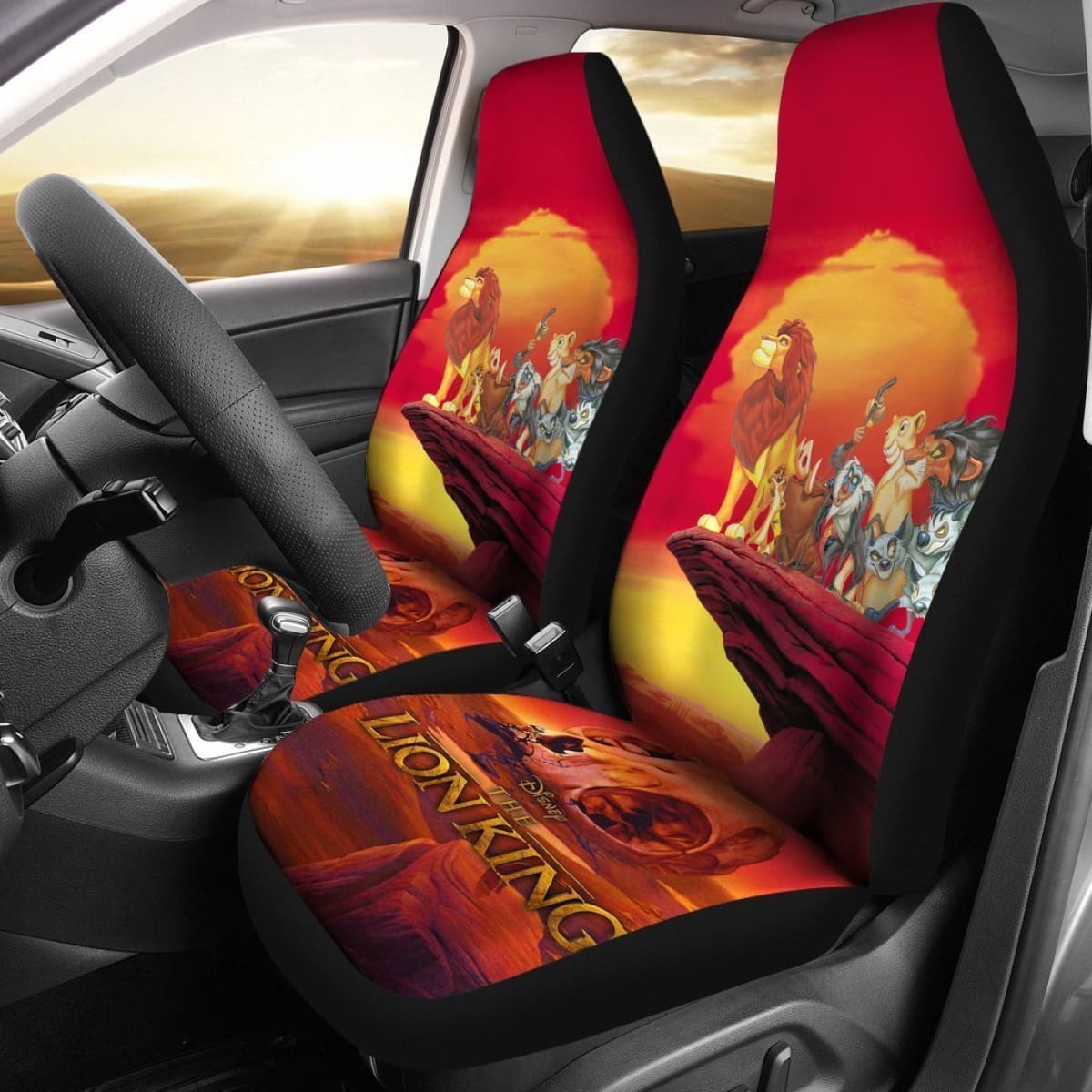 The Lion King Full Character Car Seat Covers Lt03 Universal Fit 225721