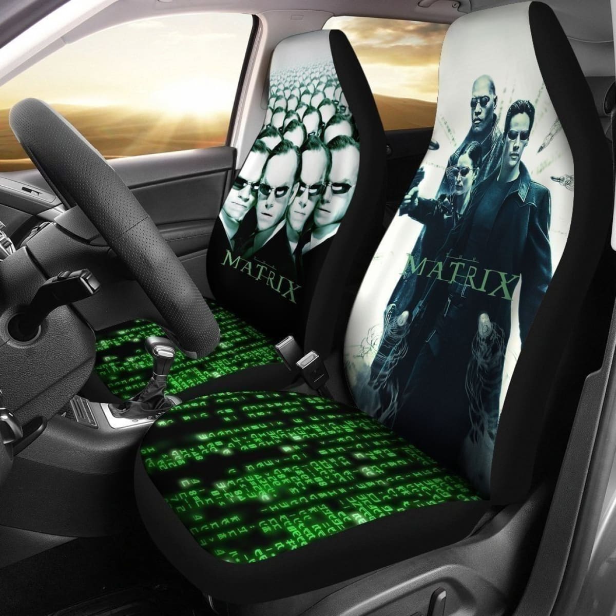 The Matrix Two Sides Car Seat Covers Universal Fit 194801