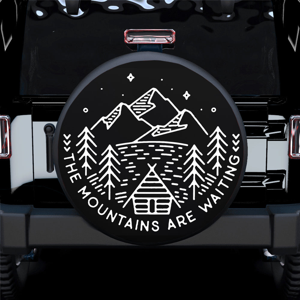 The Mountain Are Waiting Jeep Car Spare Tire Cover