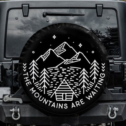 The Mountain Are Waiting Jeep Car Spare Tire Cover