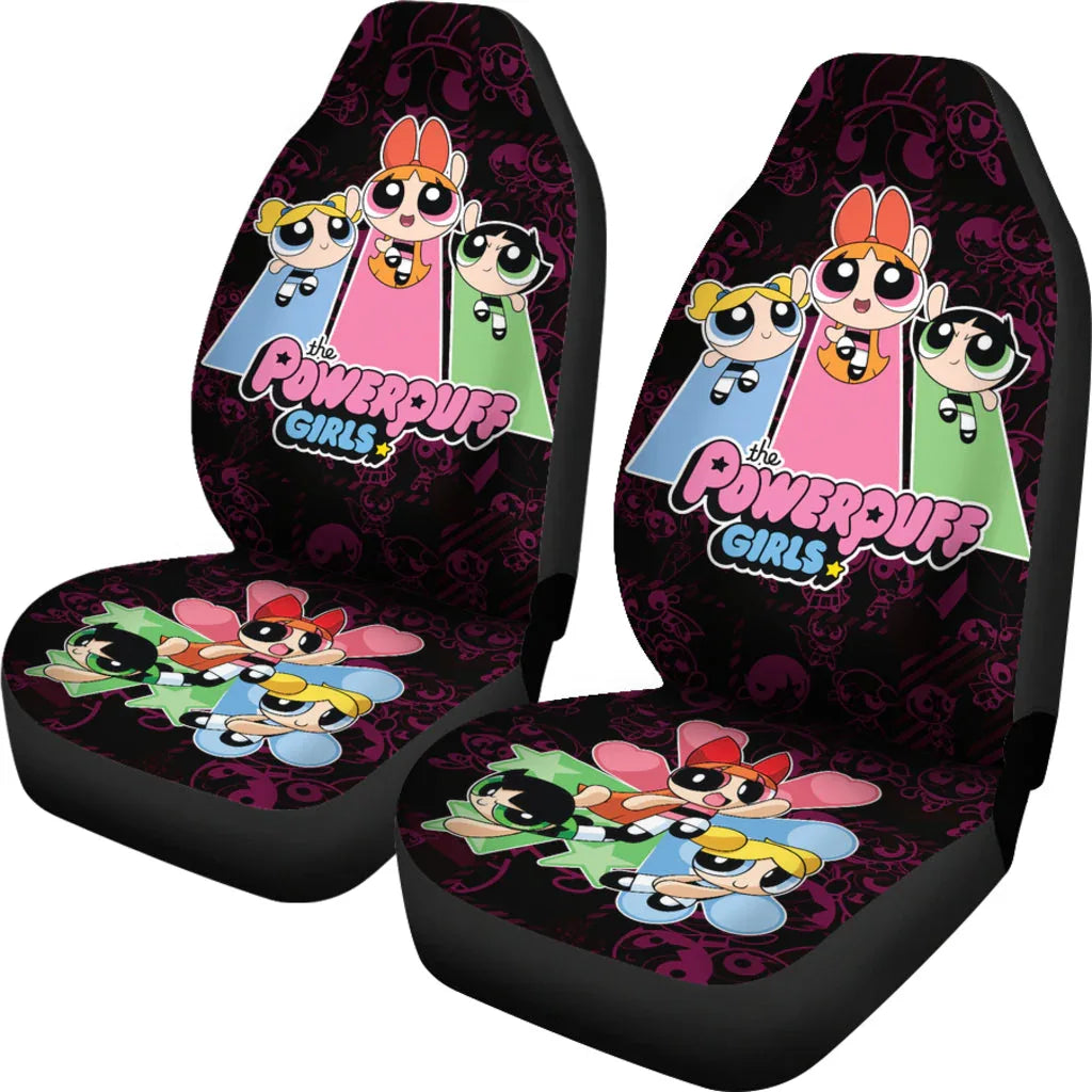 The Powerpuff Girls Car Seat Covers Car Accessories - PersonalizedFury