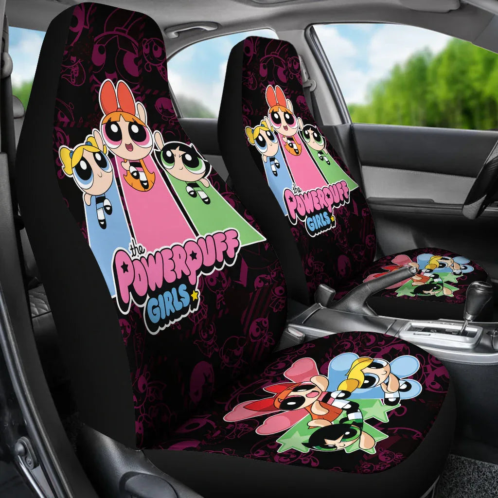 The Powerpuff Girls Car Seat Covers Car Accessories - PersonalizedFury