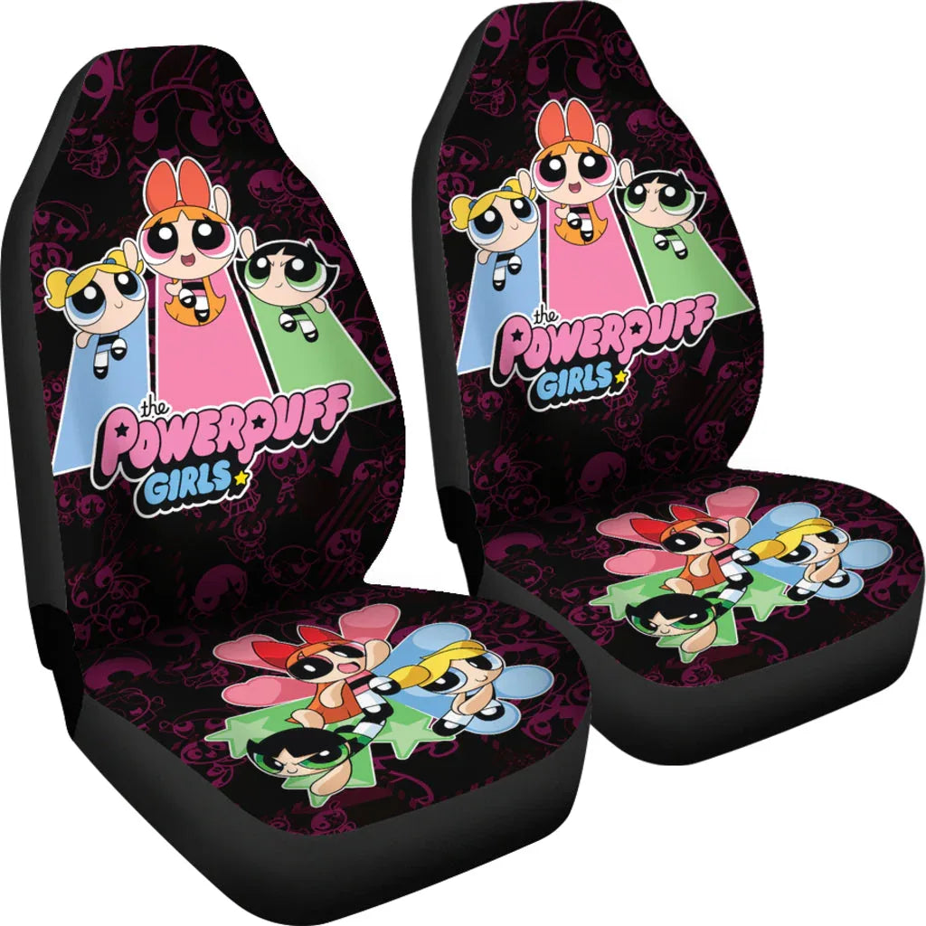 The Powerpuff Girls Car Seat Covers Car Accessories - PersonalizedFury
