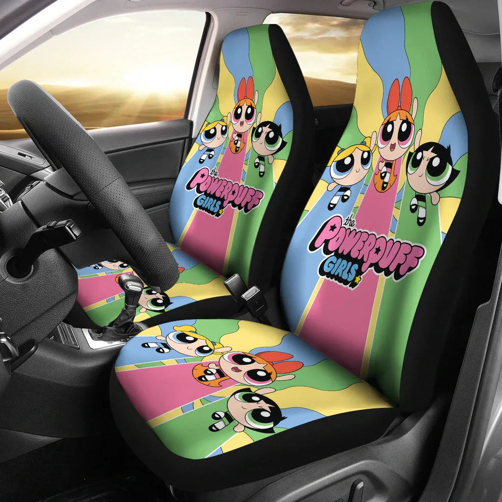 The Powerpuff Girls Car Seat Covers Car Accessories - PersonalizedFury
