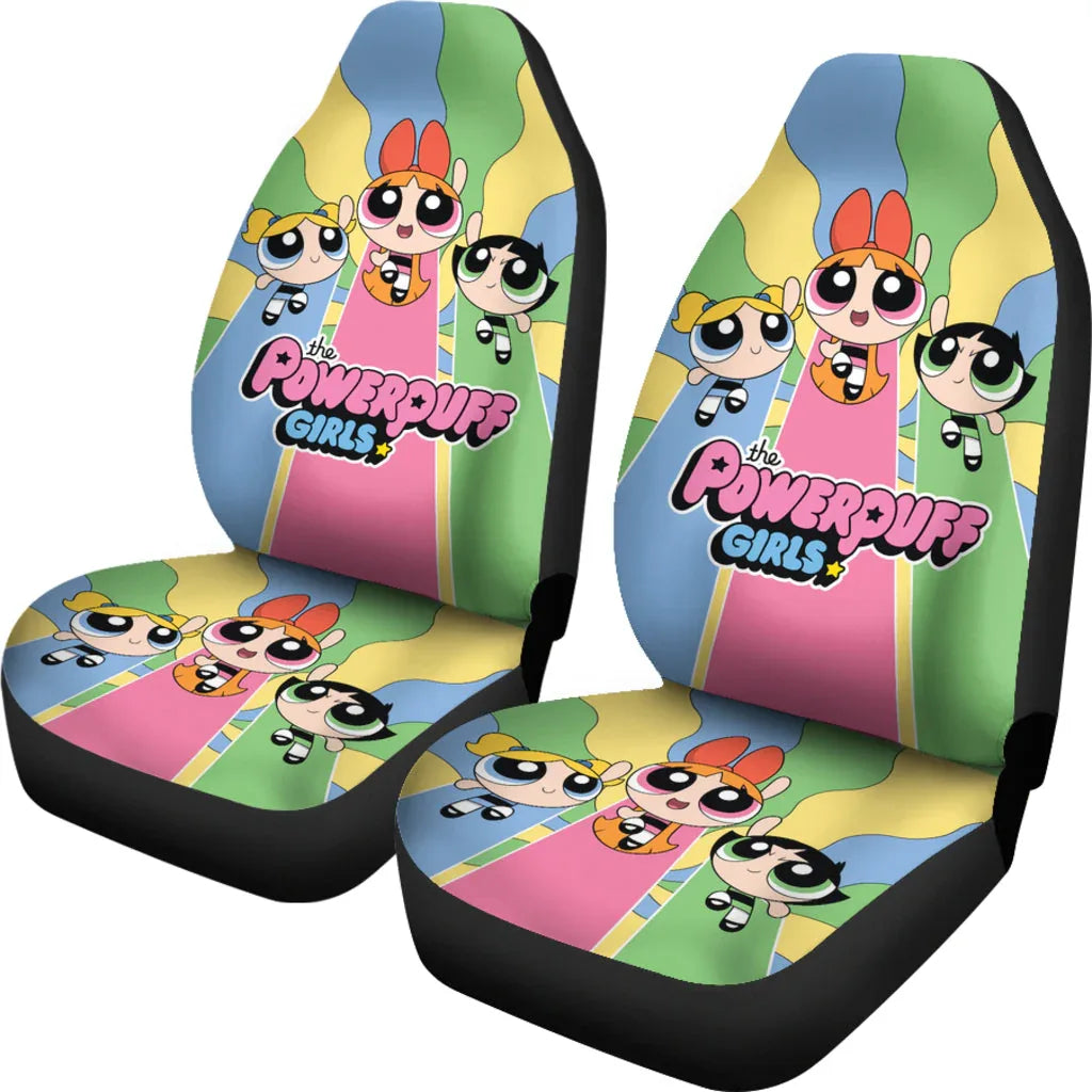 The Powerpuff Girls Car Seat Covers Car Accessories - PersonalizedFury