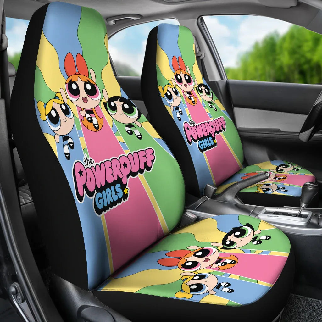 The Powerpuff Girls Car Seat Covers Car Accessories - PersonalizedFury