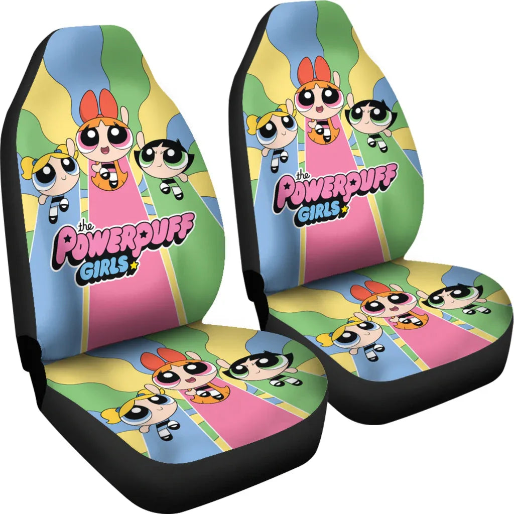 The Powerpuff Girls Car Seat Covers Car Accessories - PersonalizedFury