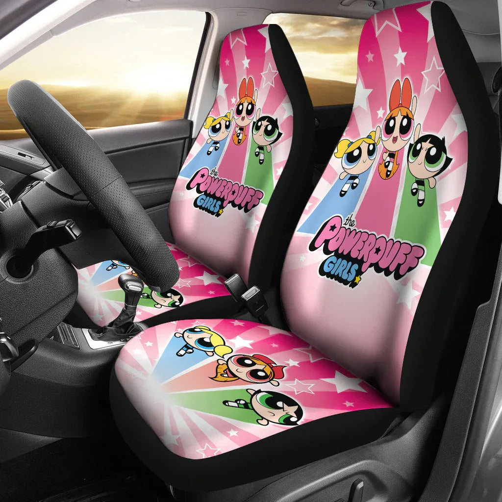 The Powerpuff Girls Car Seat Covers Car Accessories - PersonalizedFury