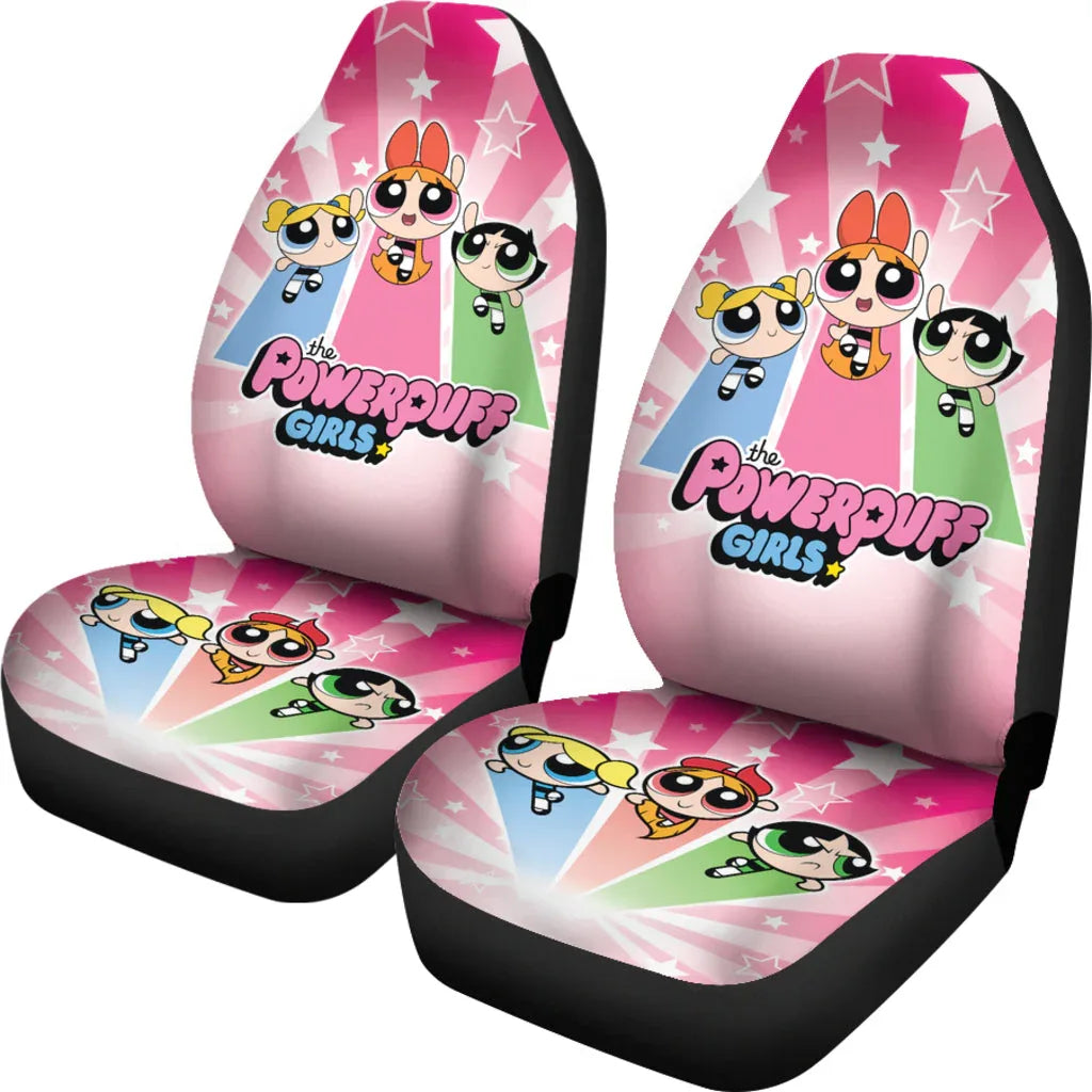 The Powerpuff Girls Car Seat Covers Car Accessories - PersonalizedFury