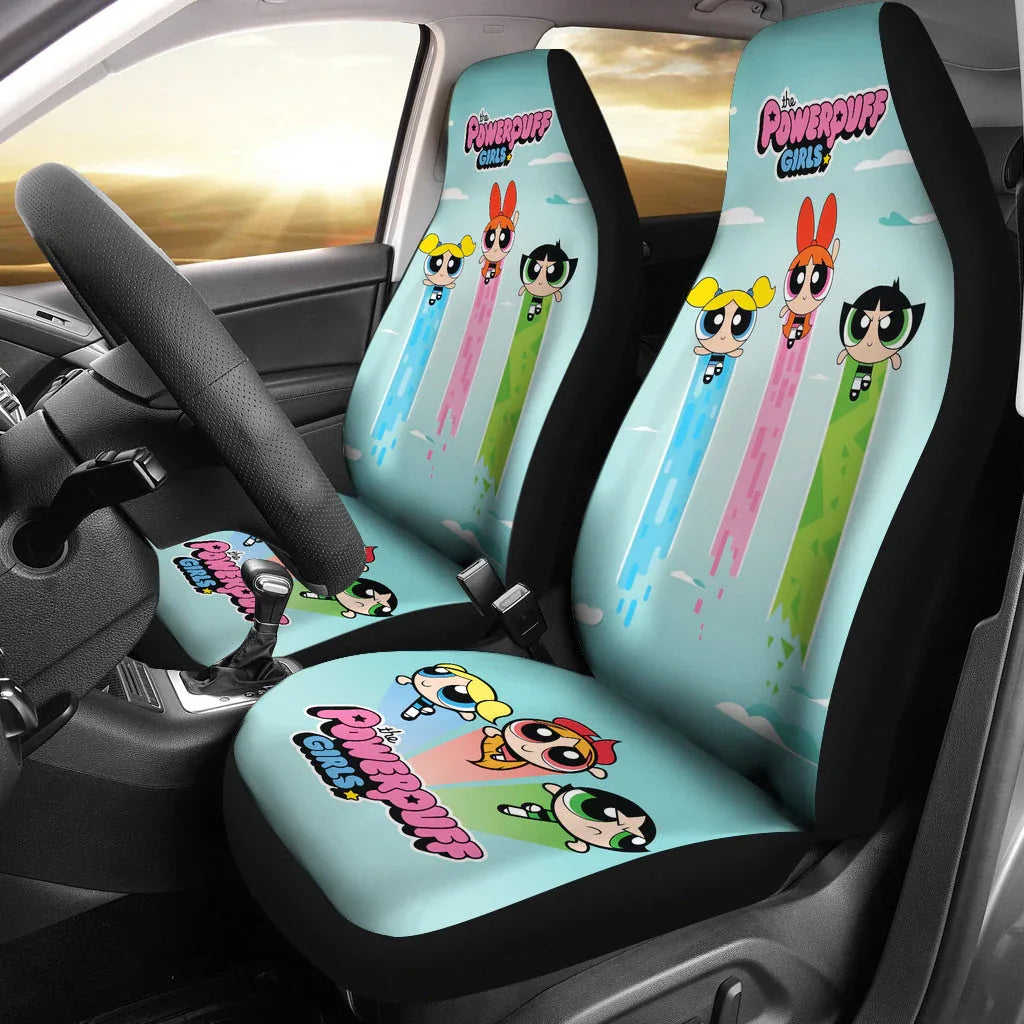 The Powerpuff Girls Car Seat Covers Car Accessories - PersonalizedFury