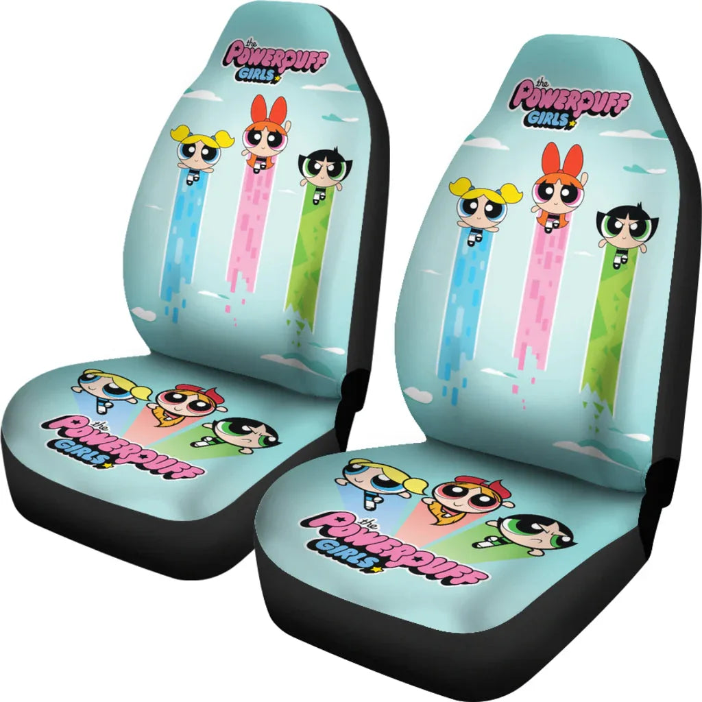 The Powerpuff Girls Car Seat Covers Car Accessories - PersonalizedFury