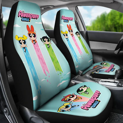 The Powerpuff Girls Car Seat Covers Car Accessories - PersonalizedFury