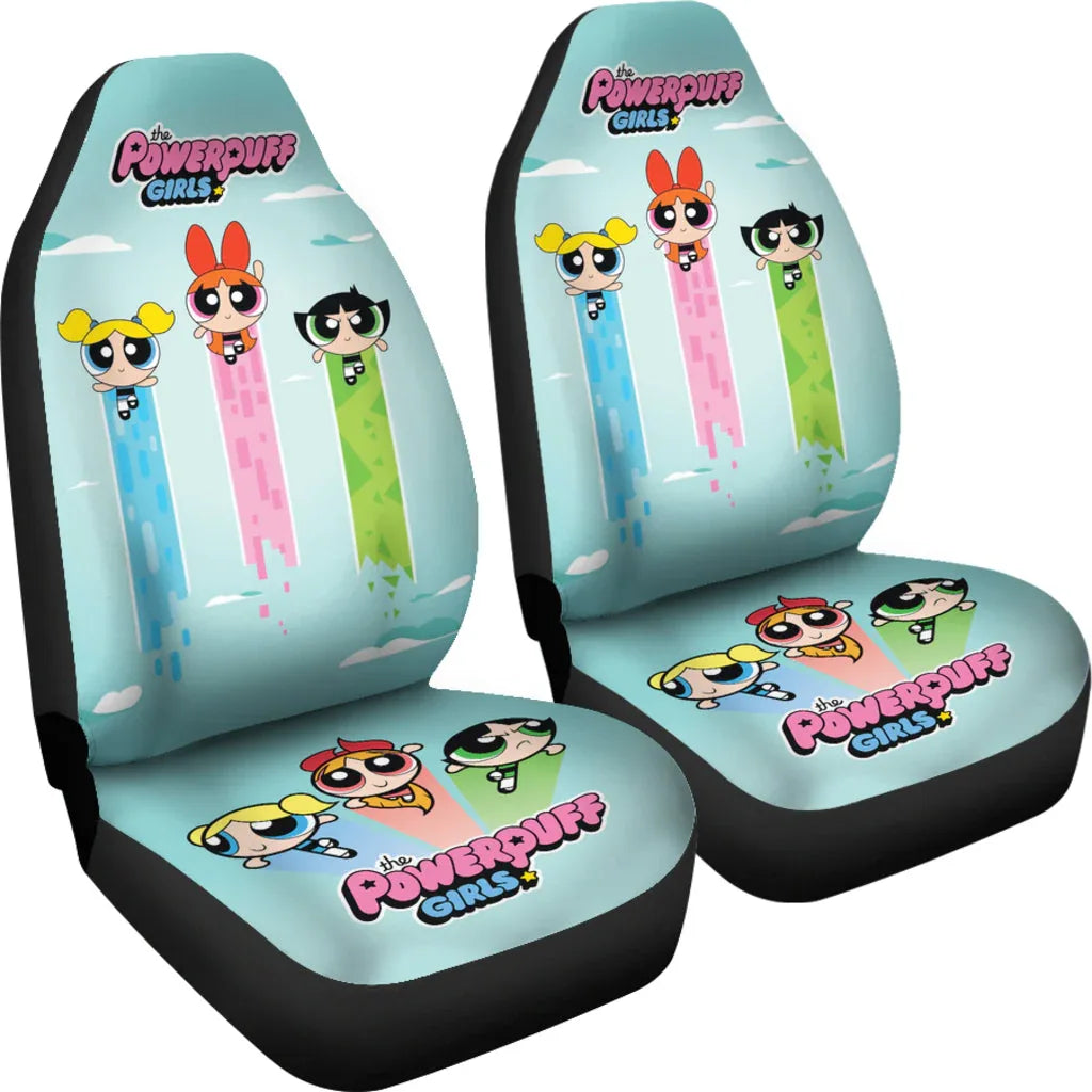 The Powerpuff Girls Car Seat Covers Car Accessories - PersonalizedFury