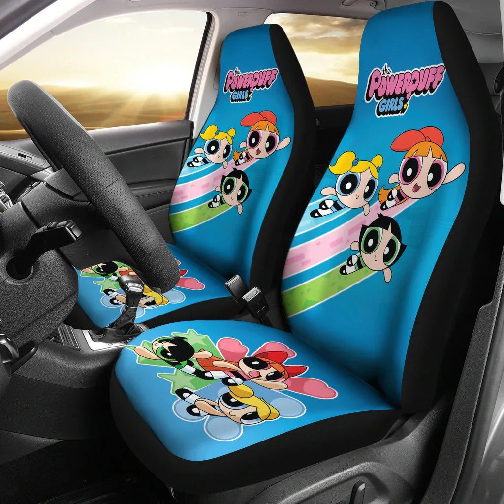 The Powerpuff Girls Car Seat Covers Car Accessories - PersonalizedFury