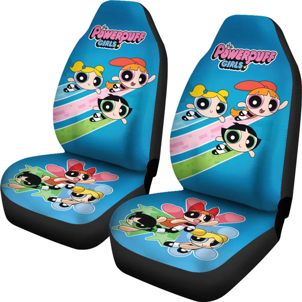 The Powerpuff Girls Car Seat Covers Car Accessories - PersonalizedFury