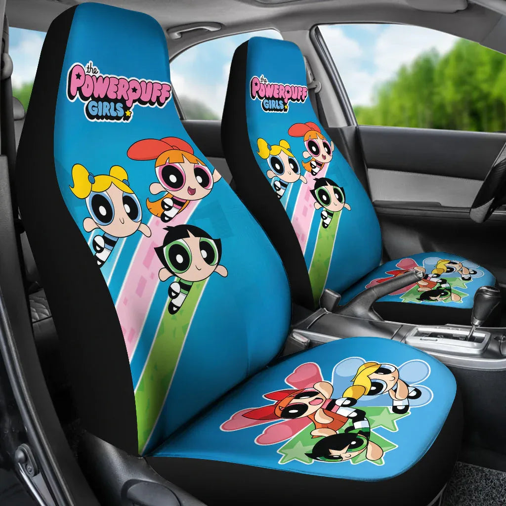 The Powerpuff Girls Car Seat Covers Car Accessories - PersonalizedFury