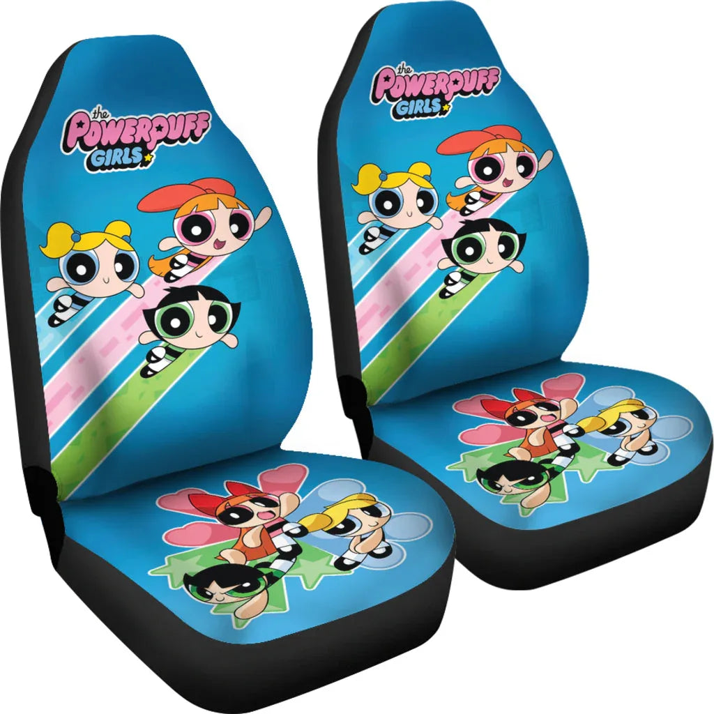 The Powerpuff Girls Car Seat Covers Car Accessories - PersonalizedFury