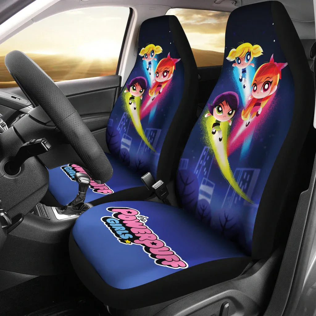 The Powerpuff Girls Car Seat Covers Car Accessories - PersonalizedFury