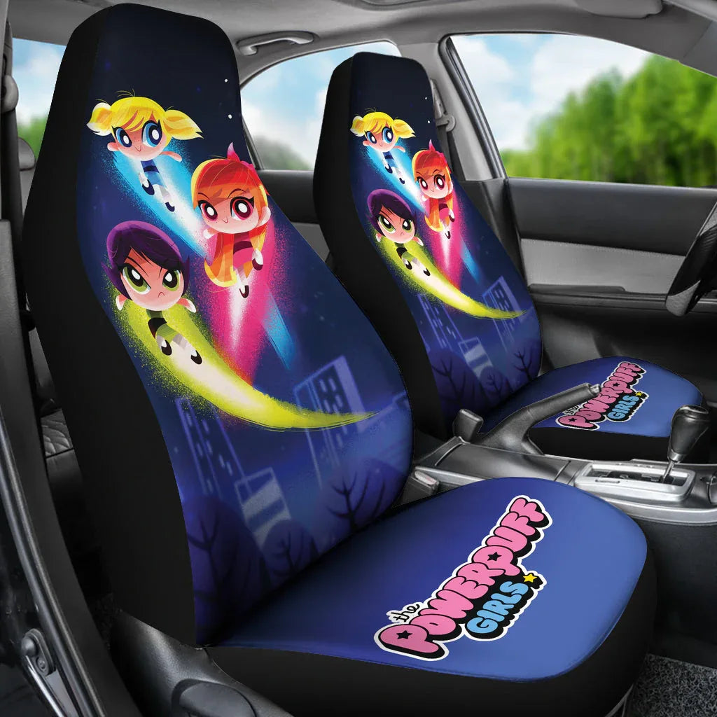 The Powerpuff Girls Car Seat Covers Car Accessories - PersonalizedFury