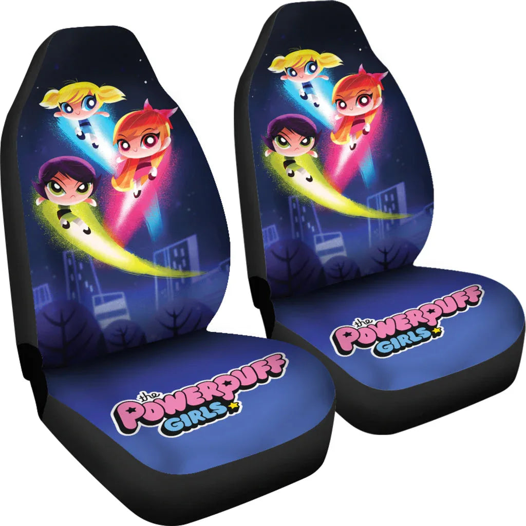 The Powerpuff Girls Car Seat Covers Car Accessories - PersonalizedFury