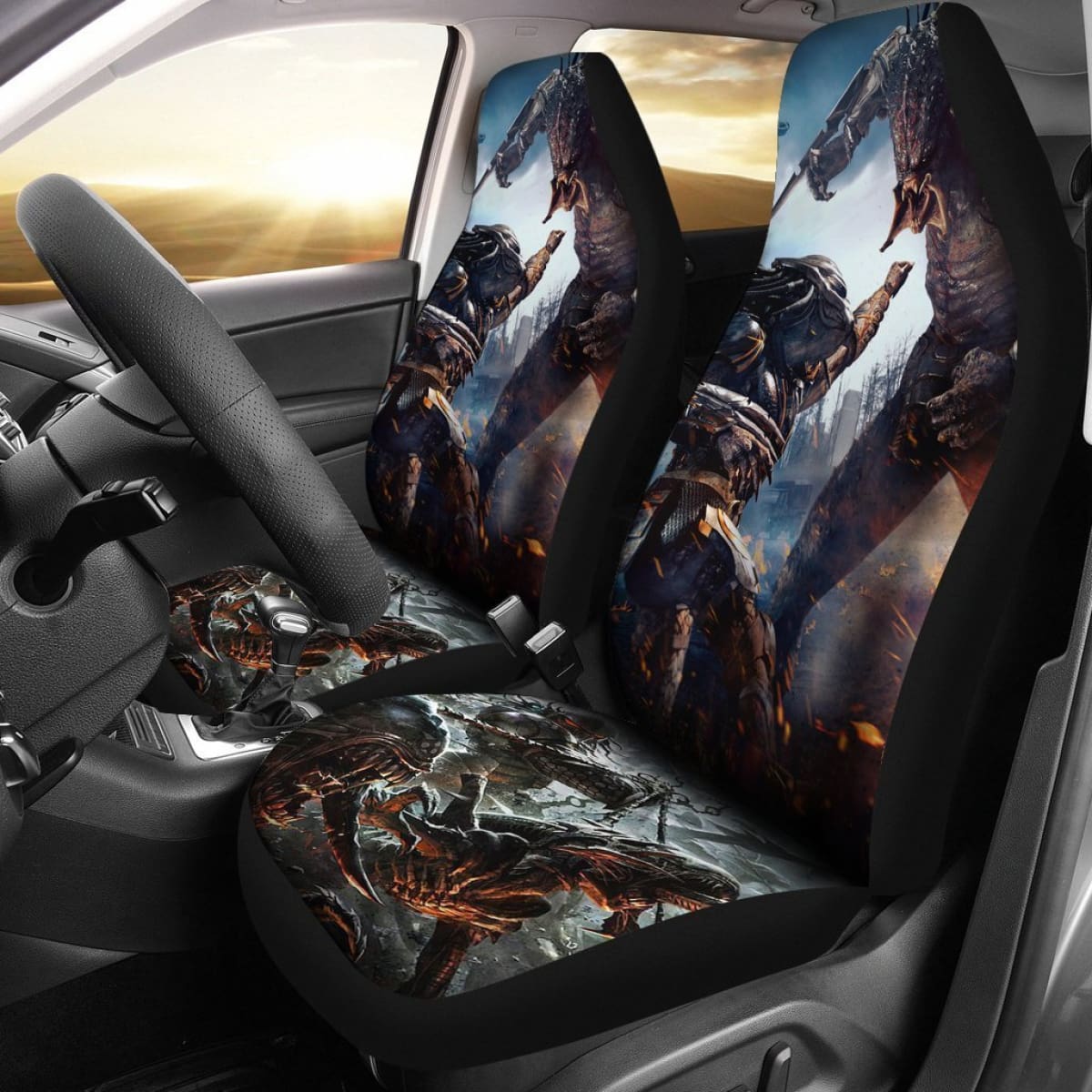 The Predator Movie Fight Car Seat Covers Lt03 Universal Fit 225721