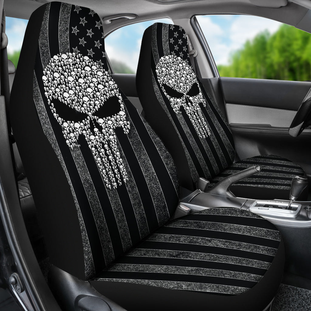The Punisher American Flag Car Seat Covers Car Accessories Ci220819-03