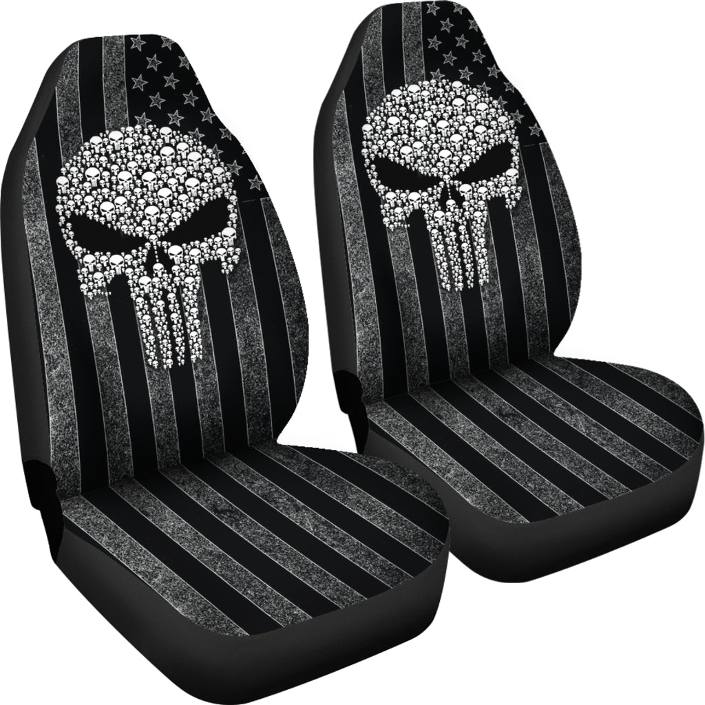 The Punisher American Flag Car Seat Covers Car Accessories Ci220819-03