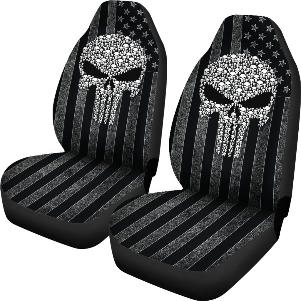 The Punisher American Flag Car Seat Covers Car Accessories Ci220819-03