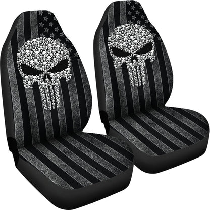 The Punisher American Flag Car Seat Covers Car Accessories Ci220819-03
