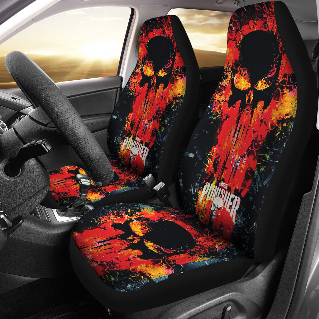 The Punisher Art Car Seat Covers Car Accessories Ci220819-08