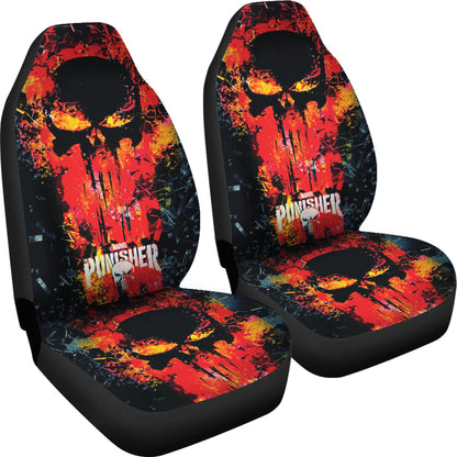 The Punisher Art Car Seat Covers Car Accessories Ci220819-08