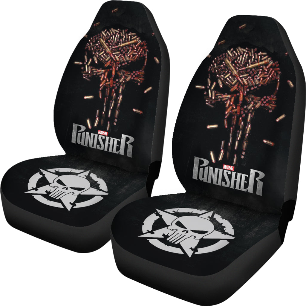 The Punisher Bullet Car Seat Covers Car Accessories Ci220819-06