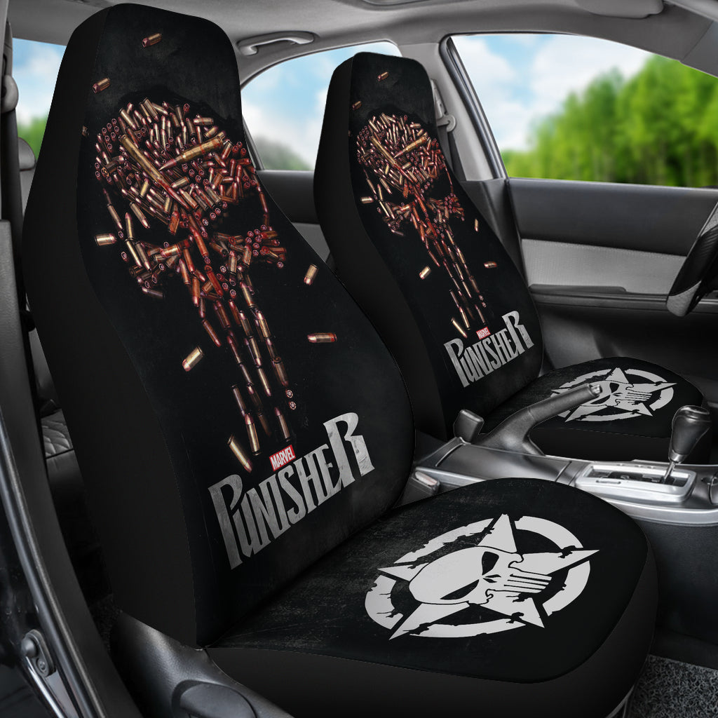 The Punisher Bullet Car Seat Covers Car Accessories Ci220819-06