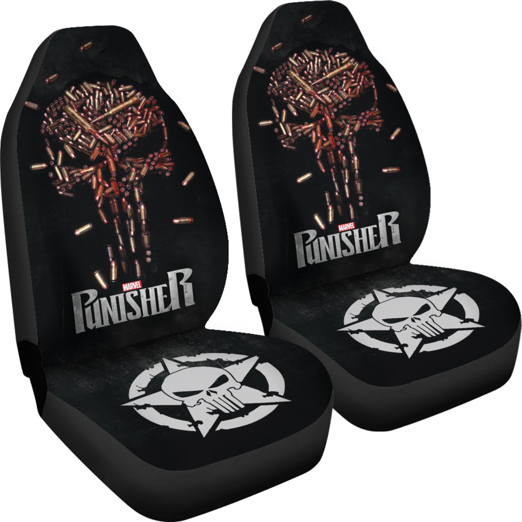 The Punisher Bullet Car Seat Covers Car Accessories Ci220819-06