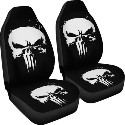 The Punisher Digital Seat Covers Amazing Best Gift Ideas Universal Fit 090505
