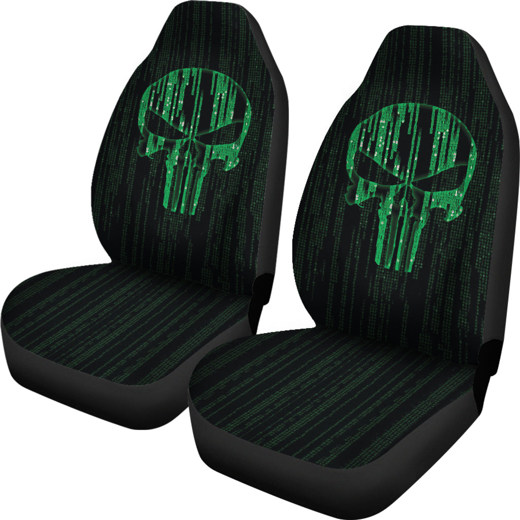 The Punisher Green Car Seat Covers Car Accessories Ci220819-10