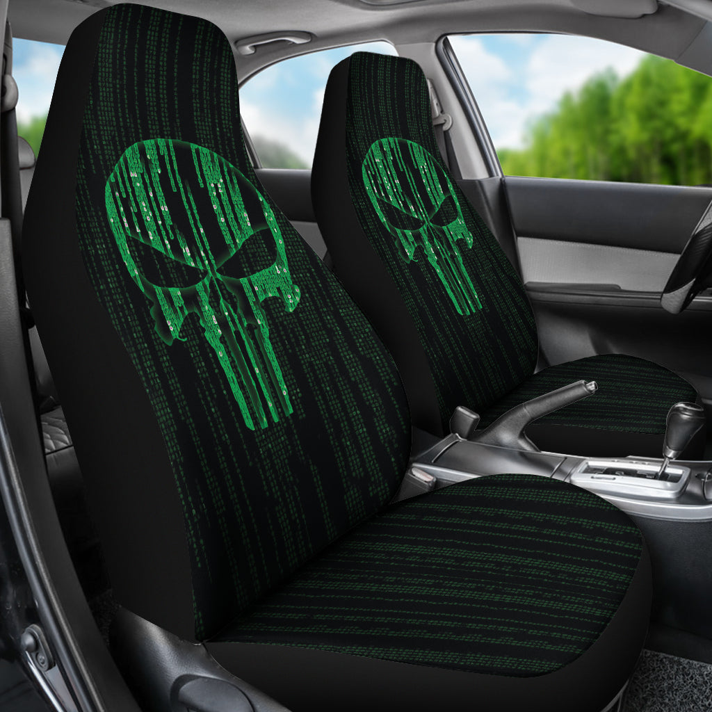 The Punisher Green Car Seat Covers Car Accessories Ci220819-10