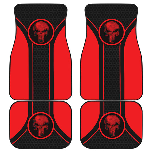 The Punisher Logo Car Floor Mats Custom For Fans Ci230104-10a