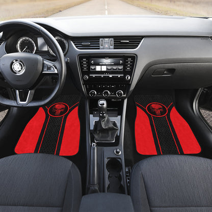 The Punisher Logo Car Floor Mats Custom For Fans Ci230104-10a