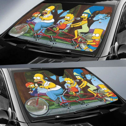 The Simpson Family Car Sun Shades 918b Universal Fit